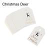 50PCS Christmas Labels Santa Claus Elk Gloves Tree Labels Xmas Decoration Hang Tags Christmas Gift Wrapping Supplies Kraft Tag