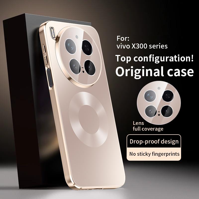 For VIVO X300 Pro Case Hard AG Matte Magnetic MagSafe Lens Protective Back Cover Case For VIVO X300 X300Pro Full Cover Shell