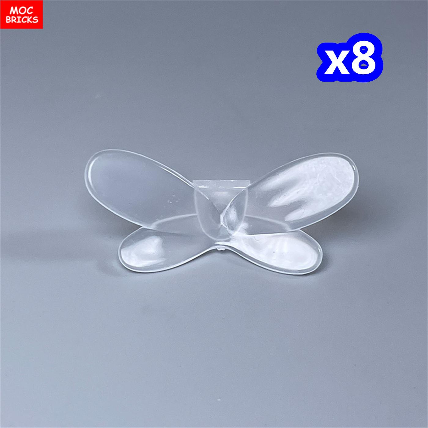 

Non-Toxic 8Pcs Moc Bricks 4Cm Figure Wear Fairy Butterfly Bee Wings 10183 Jungle Underbrush Scene Decoration Building Blocks Kids Diy Toys
