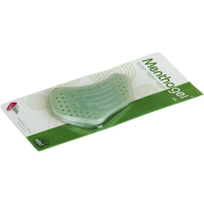 Paire de Coussinets pour Voûte Plantaire MENTHOGEL – SEBS Souple, Amorti Confortable, Hypoallergénique, Odeur Menthe Fraîche