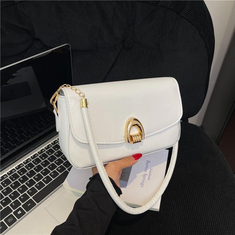 Textured Women's Messenger Bag 2025 New Retro Underarm Shoulder Bag Trendy Fashion Trend Commuter Small Square Bag