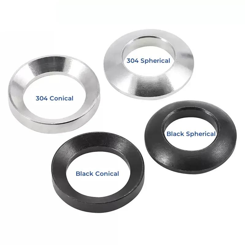 GB849 304 Stianless Steel GB850 Carbon Steel Spherical Conical Washer M6~M48 Countersunk Washers Concave Convex Cone Gasket