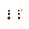 Paul Brial Onyx Triple Earrings Pibe0128