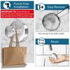 A96K-2PCS Suction Cup Hooks For Shower, Wall Suction Cup Hooks No-Drill Hooks For Bathrooms Wall, Glass Door, Mirror