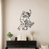 Metal Wall Art Dancing Couple, Romantic Line Art Decor, Latin Dance Metal Wall Sculpture, Flamenco Salsa Decor for Home