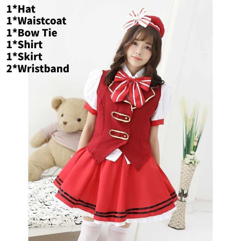 Go Chuumon Wa Usagi Desuka Kafuu Chino Cosplay Cosutme Female Anime School Attire With Polyester Fabric For Role Play