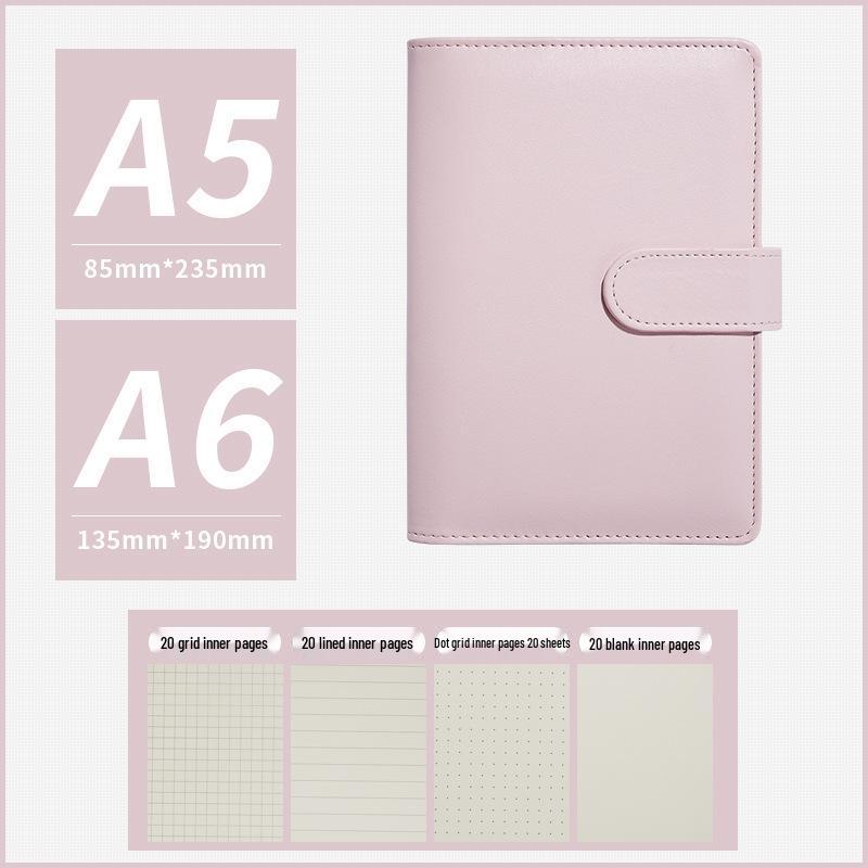 Macaron lösbladsanteckningsbok med avtagbart omslag, kalenderbok