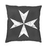 Shield Cross Medieval Warrior Sword Knights Templar Cushion Cover Home Decor Brave Rosary Crusader Warrior Throw Pillow Case