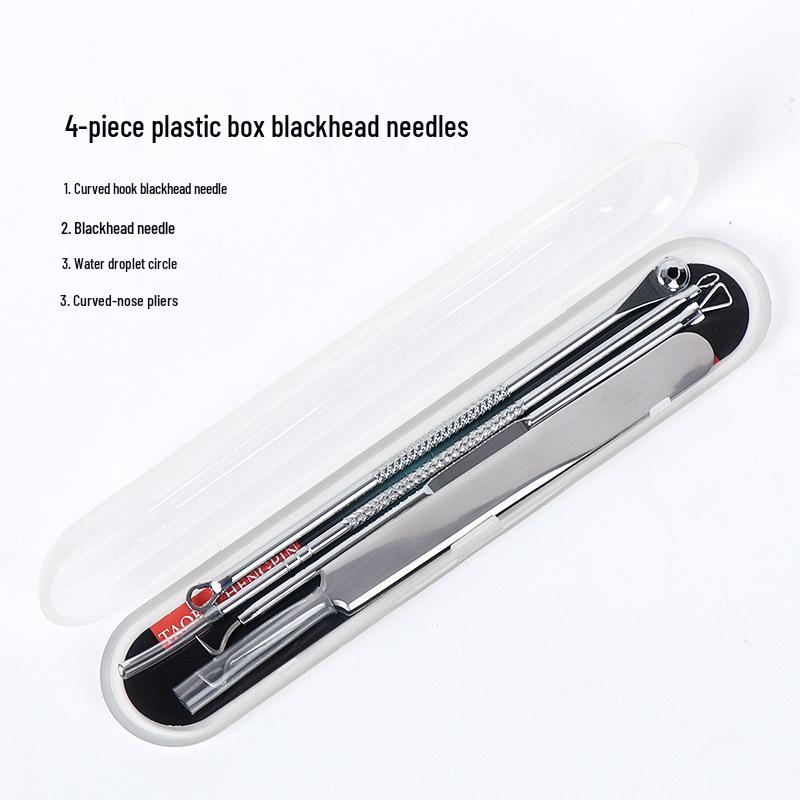 Ultra-Fine Blackhead Tweezers & Comedone Needle Set - Precision Acne Removal Tool