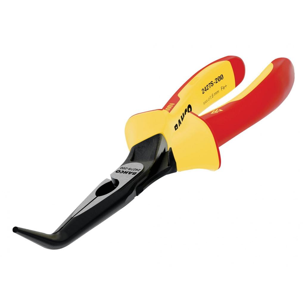Bahco 2427s Ergo Insulated Bent Nose Pliers 160mm (6.1/4in)