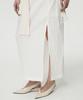 Umamung Japanese Crinkled Linen Side Slit Maxi Skirt_Pearl