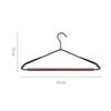Thickened Wide-Shoulder Beech Iron Suit Hanger Seamless Non-Slip Paint Metal Hanger Home Hotel Dry And Wet Dual-Use Hange