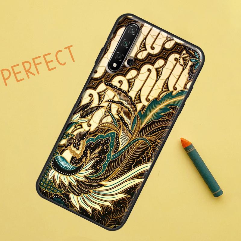 Batik Pattern For Huawei Nova Y91 Y70 Y72 Y73 Y60 Y90 Y61 8i 7i 11i 12i 12s 9 10 SE P20 P30 P40 Lite Case