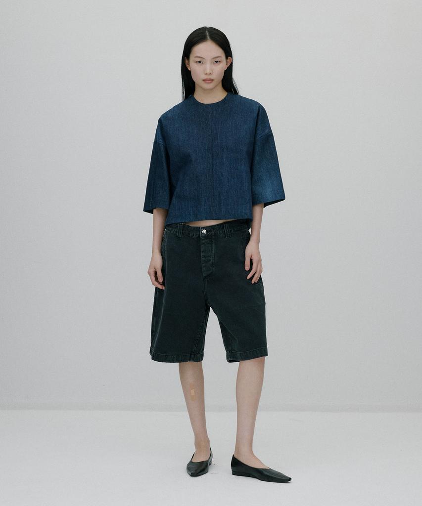 Sunjin Horangji Canton Bermuda Pants [Black]