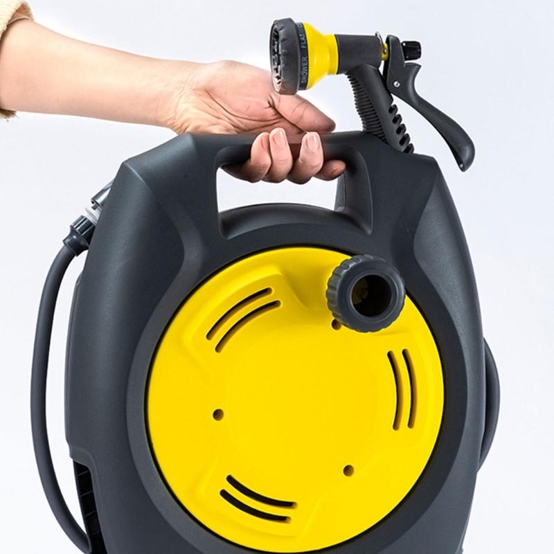 Garden Retractable Hose Reels Storage Rack for Garden Watering Car Washing Pet