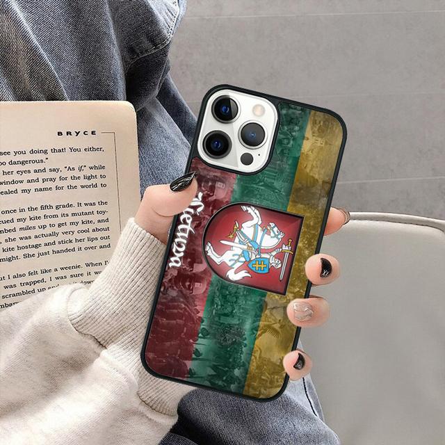 Lithuania Flag Phone Case Cover for iPhone 17 Air 16 16e 15 13 14 11 12 Pro Max Plus Coque Fundas Shell