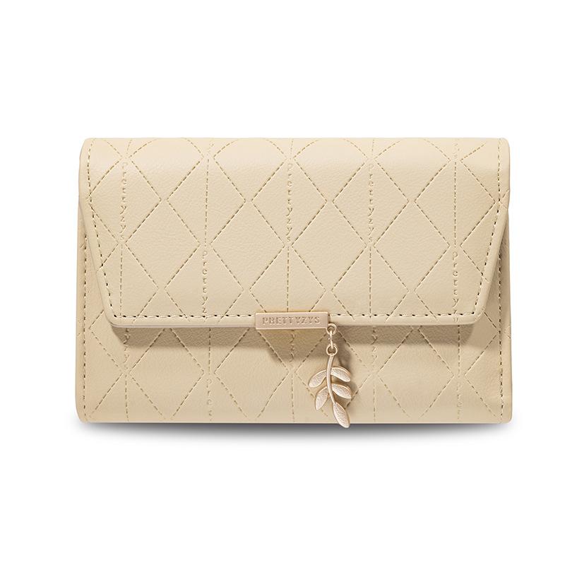 Ladies' Medium To Long Wallet Personalized Leaf Pendant Bag Women's Handbag