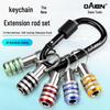 Dane Bit Storage Keychain Hex Shank Extension Sleeve Adapter Tool Set
