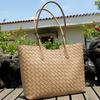 Leather Women'S Bags Cowhide Fashion Shoulder Bags Daily Commuter Bags Simple Wind Large Capacity Woven Mother And Child Bags
