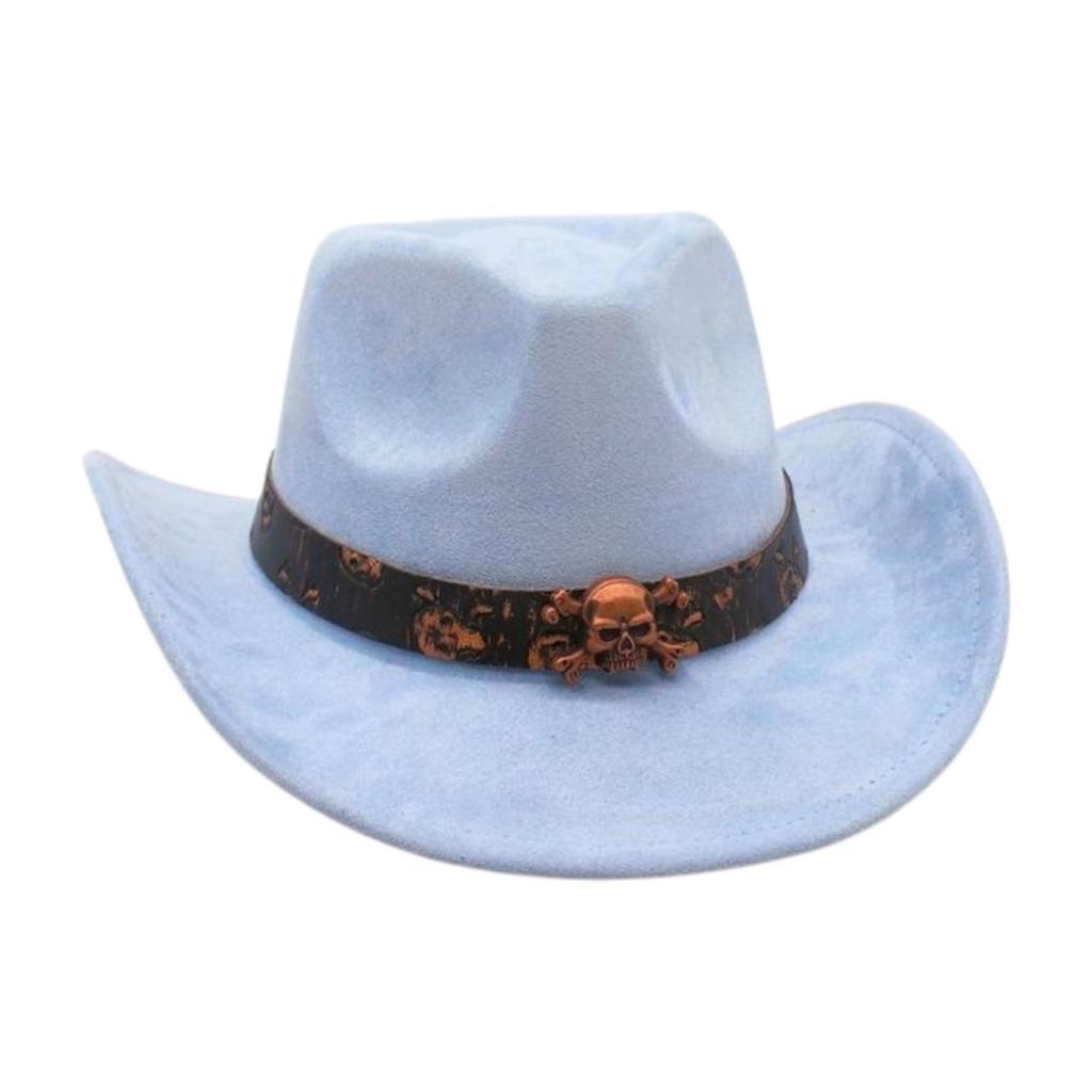 Western Cowboy Hat Performance Stage Jazz Hat Resort Style Skull Accessories Ethnic Style Top Hat