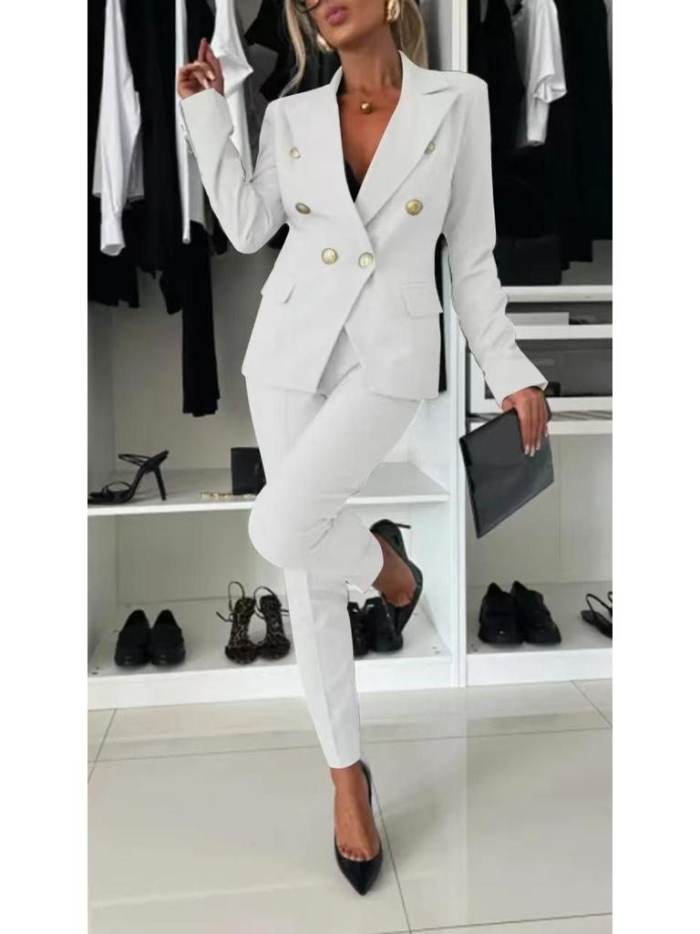 2024 Autumn/Winter European & American Style Slim Fit Suit Jacket: Modern Sophistication for a Stylish Look