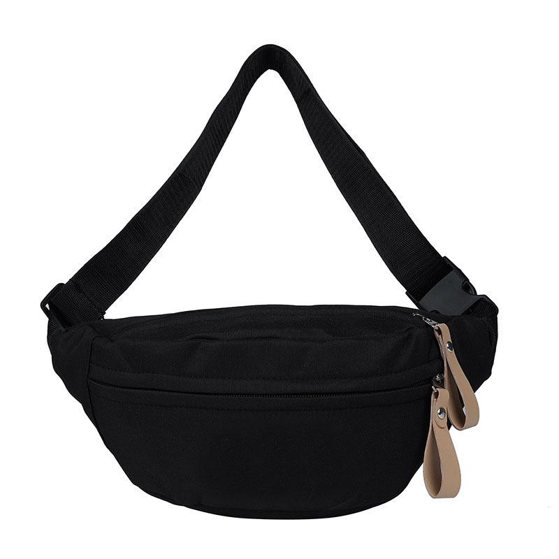 New Style Women's Crossbody Chest & Waist Bag with 3 Pockets and Logo Print - Large Capacity for Sports and Running