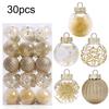 6cm Christmas Baubles Lightweight Design Plastic Material Unique Styles Versatile Applications Festive Events For Christmas Tree