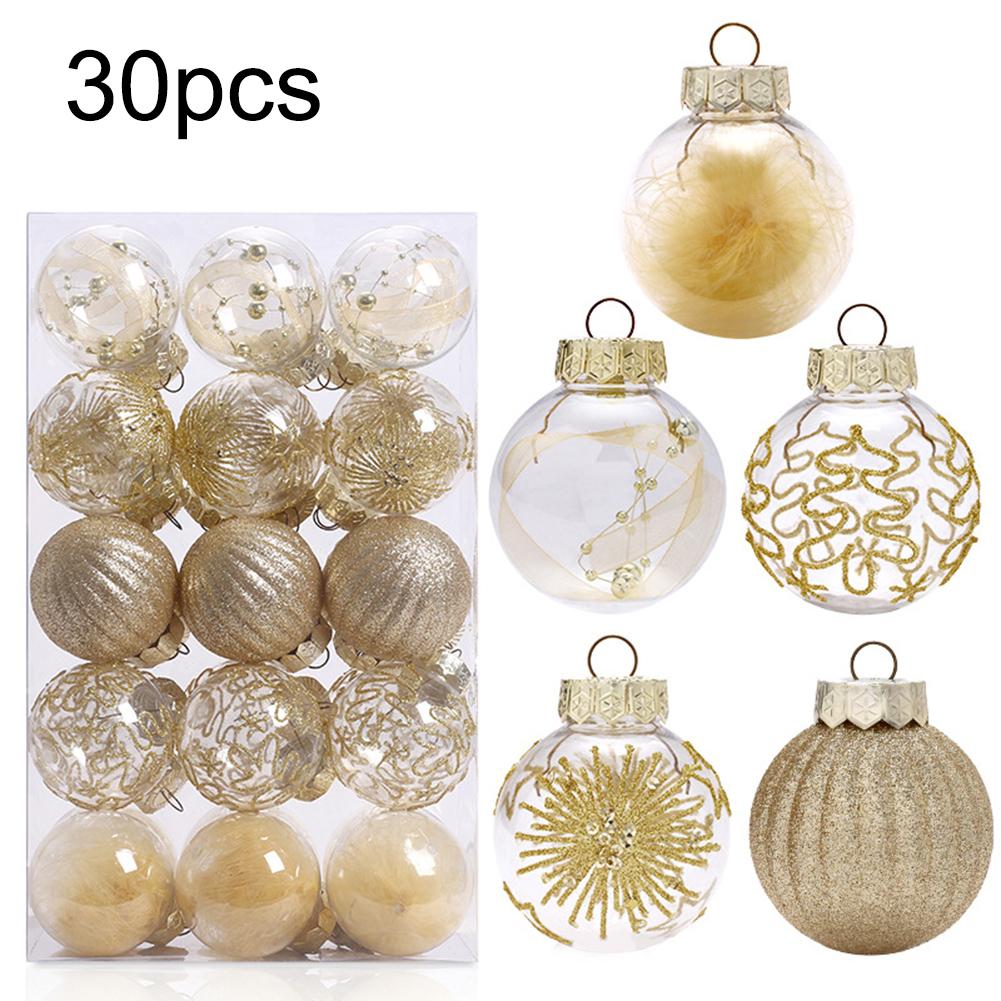 6cm Christmas Baubles Lightweight Design Plastic Material Unique Styles Versatile Applications Festive Events For Christmas Tree