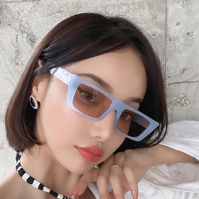 Vintage Fashion Colorful Square Sun Glasses Women Men Small Fresh Brand Designer Sunglasses Beach Travel Female Male Eyeglasses