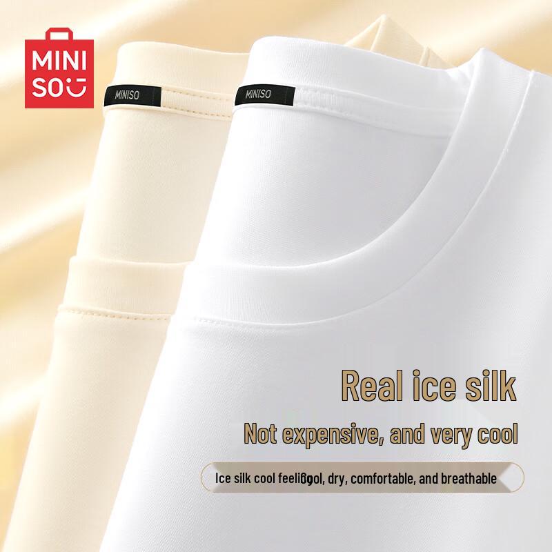 Miniso Men s Ice Silk Short Sleeve T-Shirt L