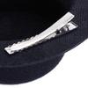 Ladies Party Fashionable Bowknot Charms Mini Top Hat Fascinator Burlesque Millinery Black with 2