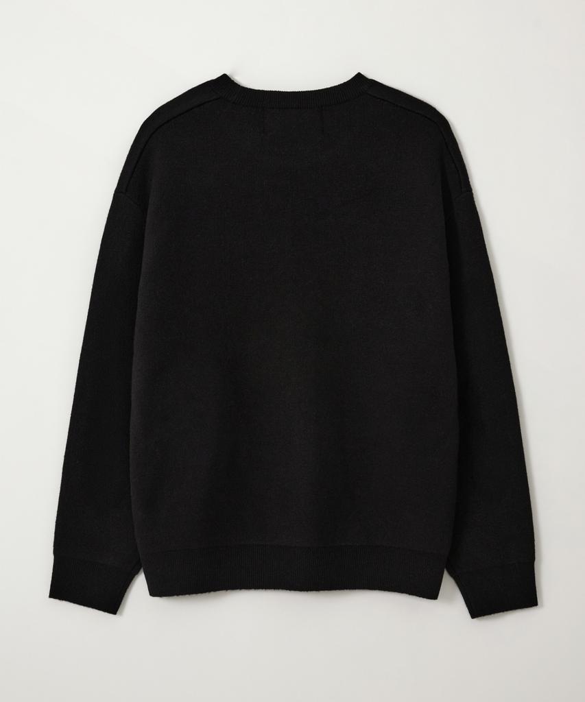 Seteo Saturday Retro Mood Pullover Knit Black