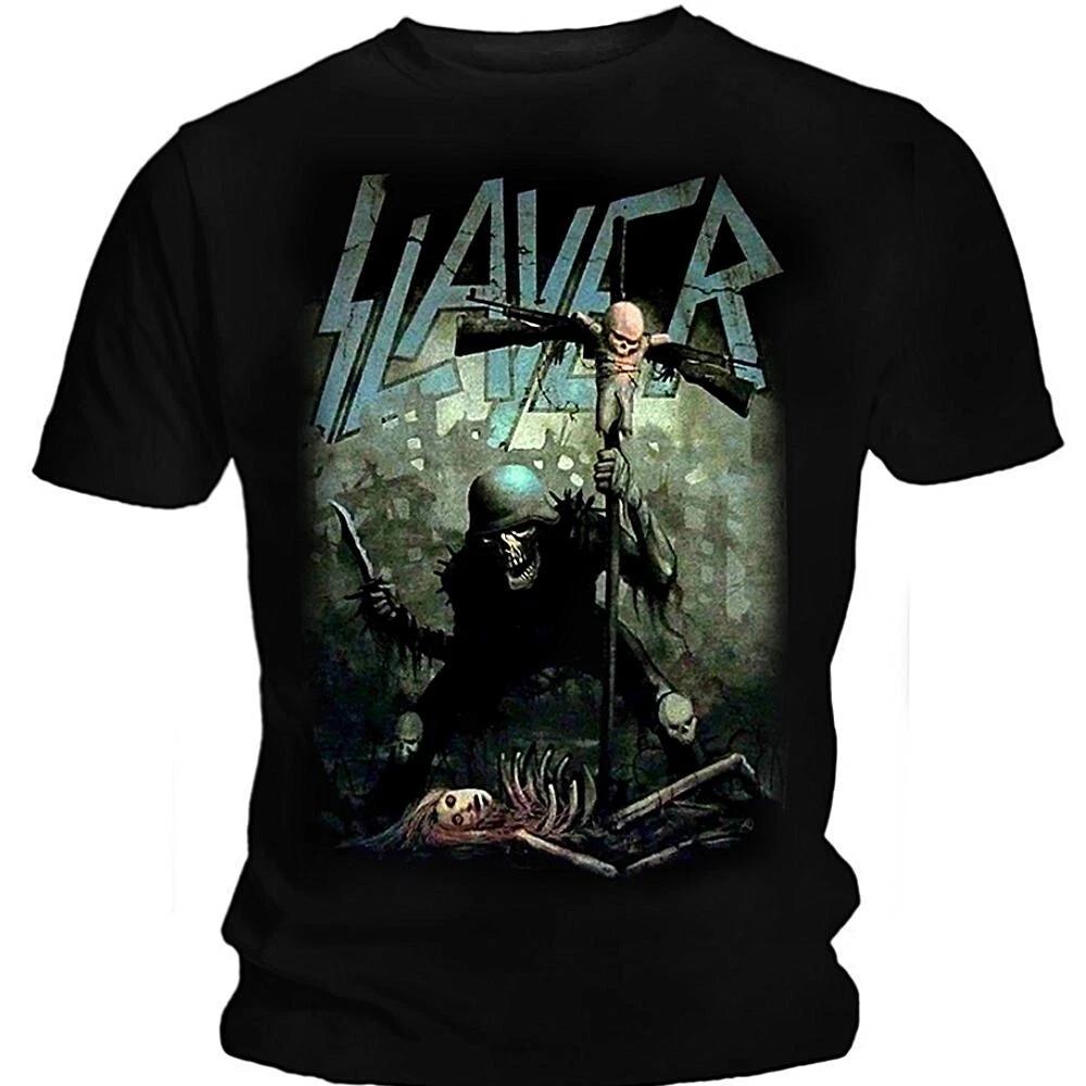 Slayer Soldier Cross Shirt Heavy Metal T-Shirt Band Tshirt XXL