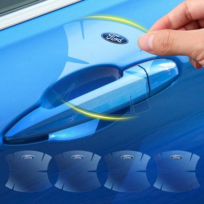 4/8Pcs PVC Car Door Bowl Handle Transparent Protector Film Sticker For Focus Mondeo Escape Fiesta Ecosport Kuga Fusion Ghia
