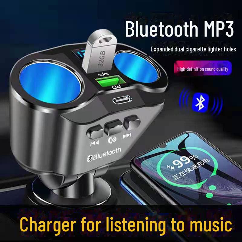 Superschnelles Multifunktions-Autoladegerät mit Bluetooth-MP3-Player & Navigation