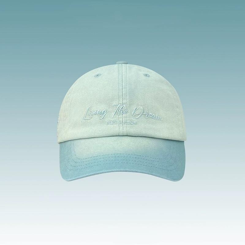 Gradually Change Color Cap Children Show Face Small Couple Casual Versatile Soft Top Embroidery Shade Baseball Cap