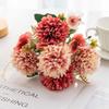 Chrysanthemum Silk Bouquet - Autumn Colors for Home or Wedding Decor