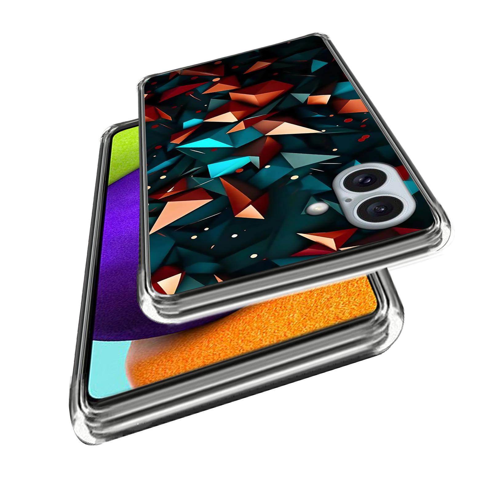 

For iPhone 16 Plus Case Shock-Absorbent TPU Pattern Printed Phone Cover Style L