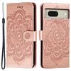 For Google Pixel 8 Case PU Leather Mandala Imprinted Design Wallet Phone Cover
