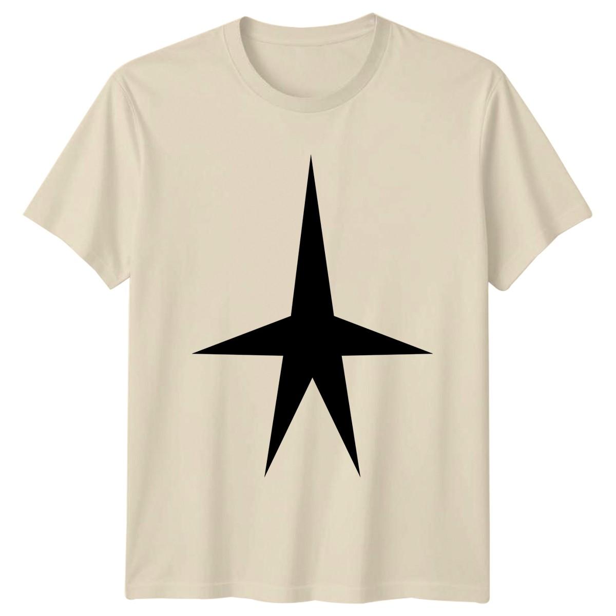 Stylized Star T-Shirt Abstract Art Symbolism Birthday Gift For Him And Her XL