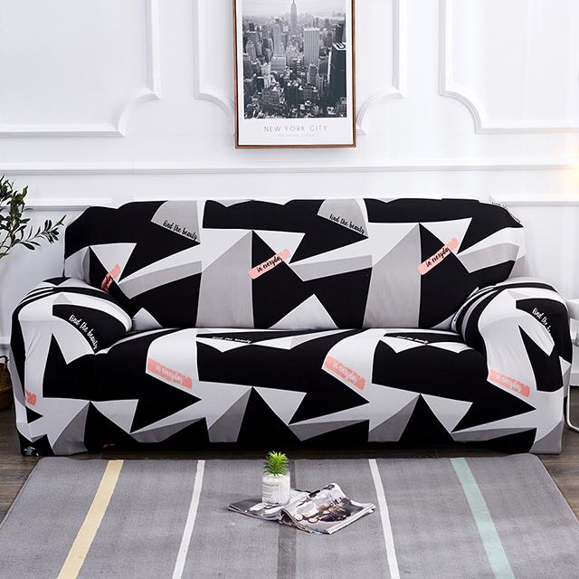 1 /2 /3 /4 Seater Printing Elastic Living Sofa Covers Used For Living Room Area Sofa Cover Corner Couch Cover Slipcover Armchair Protector Decorate