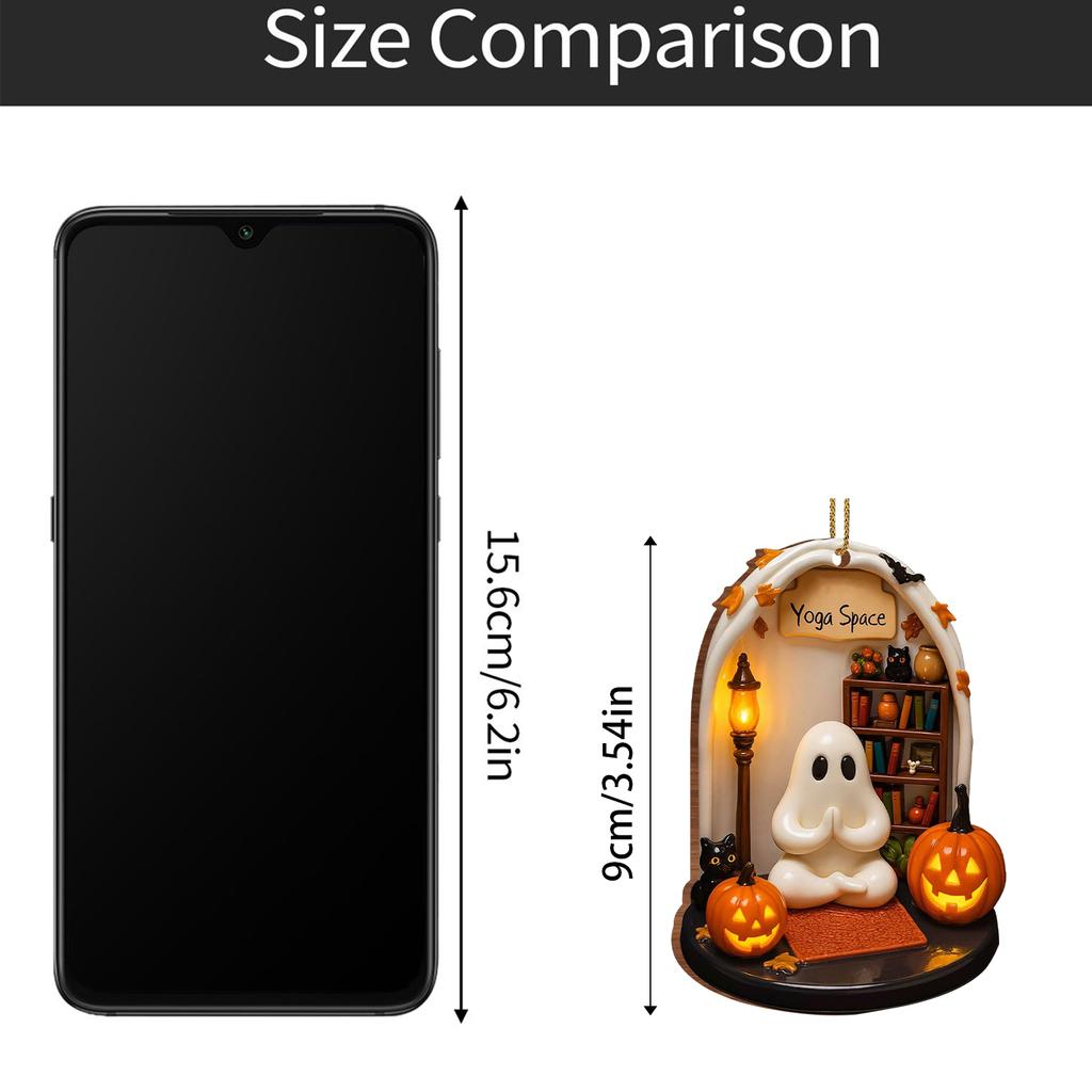 Cute Simulated Character Pendants, Fall Flowers And Halloween Pumpkins, Decorations, Gifts For Décor Lovers