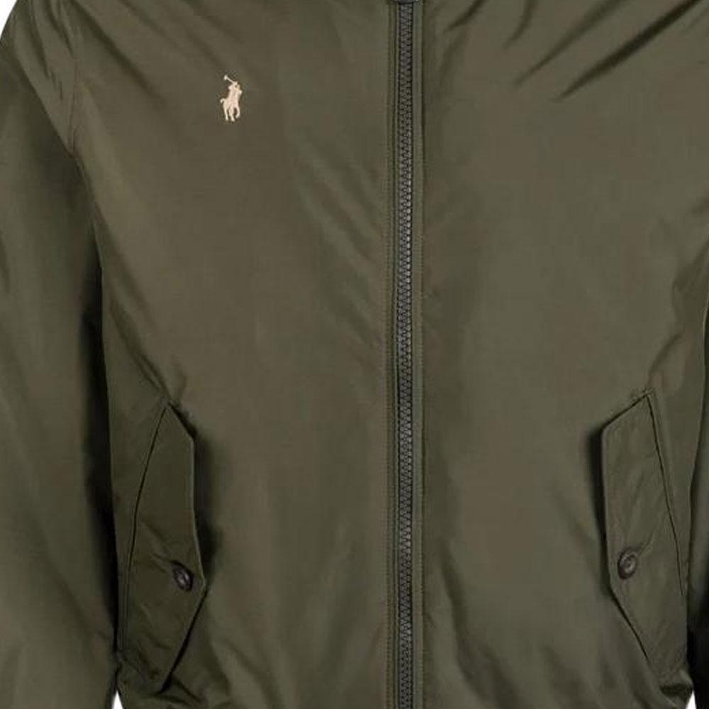 Polo Ralph Lauren Solid Color Logo Embroidered Zip-Up Long Sleeve Jacket Men Jackets Green 710938512-004