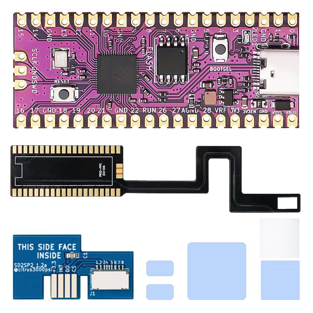 For Raspberry Pi Pico Picoboot FPC Flexible Ribbon Cable with GC2SD/SD2SP2 FPC Flex Solder Cable for NGC Gamecube Game Console