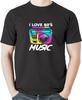 I Love 80s Music Boombox Retro T-Shirt Sweatshirt Hoodie Tanktop for Men Women Kids Black