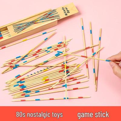 Bastoncini Raccogli-Bastoncini in Legno: Classico Gioco da Tavolo Educativo per l'Interazione Genitore-Figlio