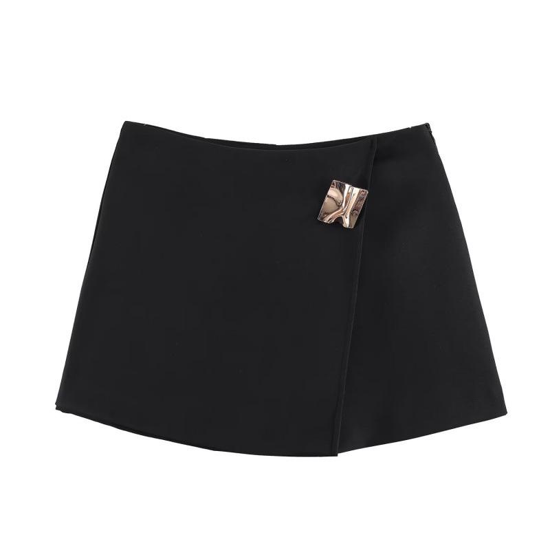 Spring 2026 New Arrival: European & American Style Versatile Asymmetrical Patchwork Skirt Pants Large