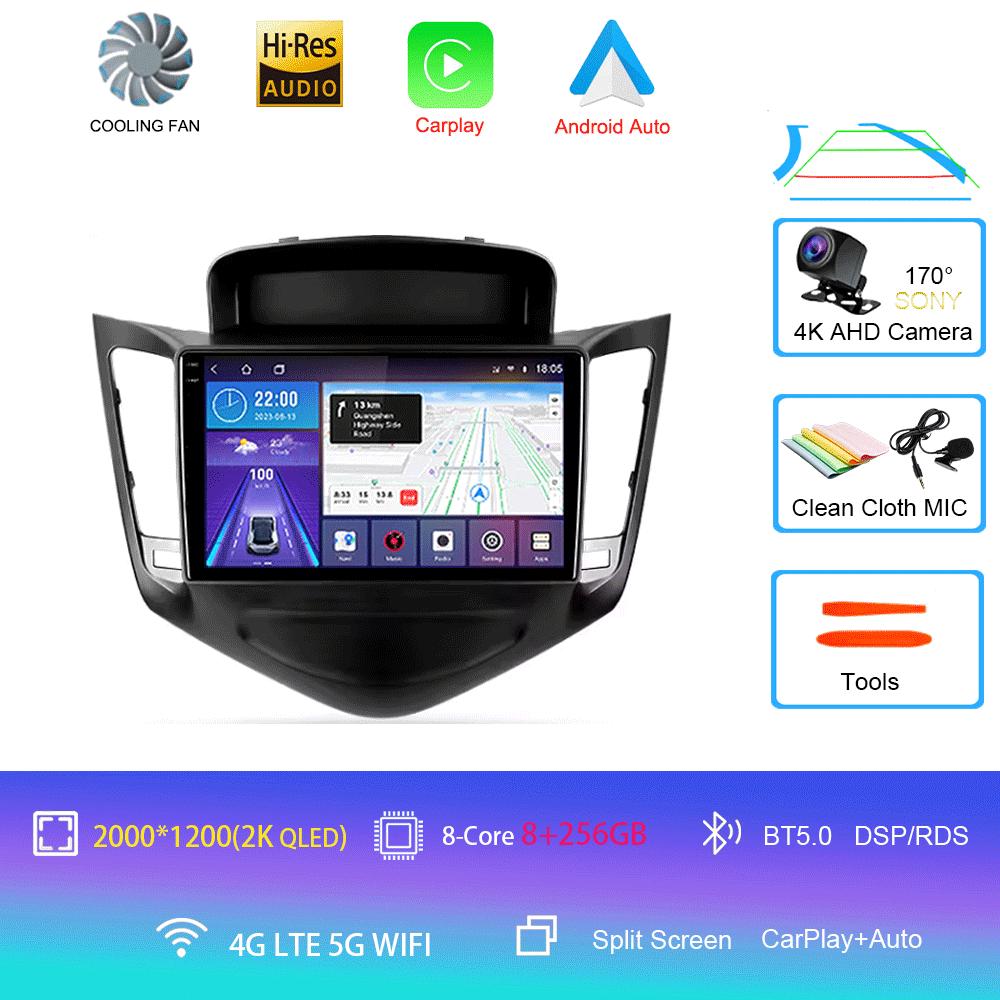 Car Radio Android 14 For Chevrolet Cruze J300 2008 - 2014 Multimedia Video Player Navigation Stereo GPS No 2din 2 Din Dvd