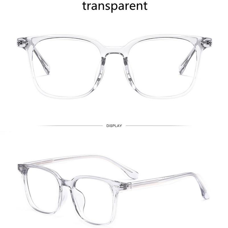 Square Blue Light Blocking Computer Glasses Men Women Reading Prescription Transparent Far Sight Glasses +1 5 +1 75