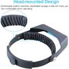 Headband Magnifier, Professional Double Lens Head-Mounted Loupe Jewelry Magnifier, Reading Visor Opitcal Glass Binocular Magnifier with Lens
